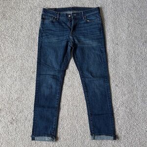 Abercrombie & Fitch Indigo Rustin Athletic Slim Jeans 32/32